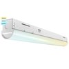 Luxrite 2 FT Slim Linear LED Shop Light 3 CCT Selectable 3500K-5000K 20W 2600LM 0-10V Dimmable UL Listed LR25181-1PK